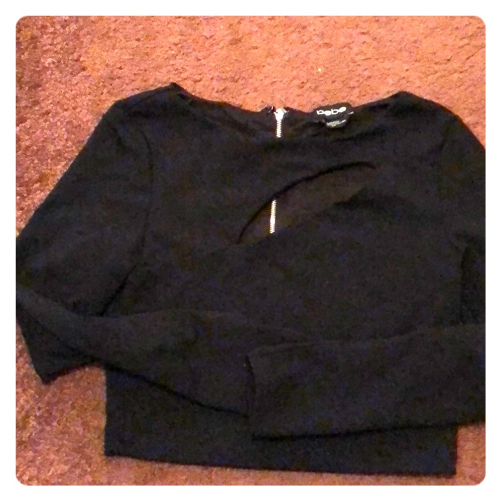 Bebe cropped shirt